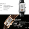 A. Lange & Söhne® Highlights by Schiffer Publishing, Ltd. showcases two iconic German luxury wristwatches in silver with black leather and rose gold with brown strap, each displayed with specs and pricing details.