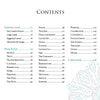 Table of contents for Rumi's Gift Oracle Cards by Schiffer Publishing, Ltd., featuring section titles, page numbers, and a floral corner design—ideal for organizing your deck. Sections: Introduction, Poem Titles, Dance, Purpose, Conclusion.