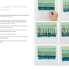 Welcome to Weaving 2 by Schiffer Publishing, Ltd. is a step-by-step finishing guide, featuring side-by-side instructions and close-up photos that show intermediate weaving techniques for neatly hiding warp strings and achieving a polished woven look.