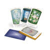 Insight Tarot by Schiffer Publishing, Ltd. displayed on a white background: three cards—Judgement, The Star, and The Empress—are fanned out for divination, with a face-down deck topped by the Five of Swords.