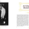 Black-and-white photography shows Anne Morgan in a dark dress, gloves, white fur stole, and hat. Beside her is "An Independent-Minded Woman," emphasizing her philanthropic legacy. Product: Anne Morgan by Schiffer Publishing, Ltd.