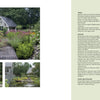 Three photos from "Private Gardens of the Potomac and Chesapeake" (Schiffer Publishing, Ltd.) feature a wooden path, flowering plants, and a gray house. Nearby, a pale green plant list aids gardeners and landscape architects in the Chesapeake area.
