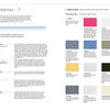 The "Fashion Design Archive" by Schiffer Publishing, Ltd. features textile explanations, a woven fabric diagram, and labeled images of 12 swatches—perfect for exploring fashion design ideas or the principles of slow fashion.