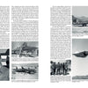 A magazine spread in Dreamland by Schiffer Publishing, Ltd. showcases black-and-white photos of aircraft at Groom Lake, men working on planes, a smiling man in a portrait, and people posing with advanced aviation tech, with text across both pages.