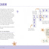 The KindKids Crosswords Let It Snow by Schiffer Publishing, Ltd. is a pastel-themed holiday activity book with a how-to-play guide, sample animal crossword, illustrated arrows for clues, and cheerful flowers and stars on each page.