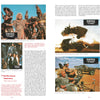 World Gone Wild, Restocked and Reloaded 2nd Edition by Schiffer Publishing, Ltd. is a magazine with images of people and military vehicles—ideal for post-apocalyptic film fans and anyone seeking the ultimate apocalypse movie guide.