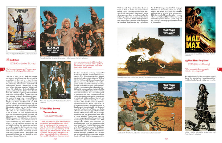 World Gone Wild, Restocked and Reloaded 2nd Edition by Schiffer Publishing, Ltd. is a magazine with images of people and military vehicles—ideal for post-apocalyptic film fans and anyone seeking the ultimate apocalypse movie guide.