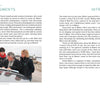 Three people stand by the seaside in Maine rural towns, reviewing papers on a car hood. Their warm jackets and the rocky coast evoke New England’s spirit—just like "Back Roads of Maine" from Schiffer Publishing, Ltd., ideal for landscape photographers.