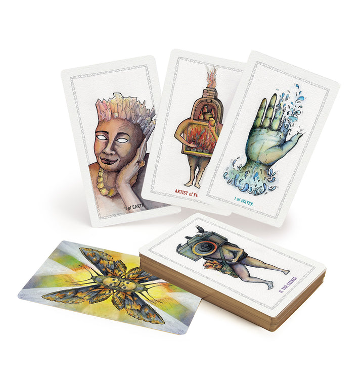 The Awakening Tarot by Schiffer Publishing, Ltd. is a tarot deck featuring unique characters, ideal for those seeking spiritual awakening or exploring elemental spirituality.