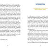 A book spread presents two text columns per page: the left delves into modern Tarot and personal stories, while the right, under a blue "Introduction" heading, discusses the creation of The Fool's New Journey Tarot by Schiffer Publishing, Ltd.
