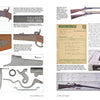 ERMA: Erfurter Maschinenfabrik, 1924–2003, Vol. 1 by Schiffer Publishing, Ltd. showcases two-page spreads with detailed photos and diagrams of antique rifles and German small arms, including close-ups, historical documents, and text descriptions.