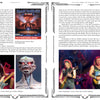A book spread in Hallowed By Their Name: The Unofficial Iron Maiden Bible (Schiffer Publishing, Ltd.) features Martin Popoff’s text and 2012 Toronto concert photos, including the band logo on stage, Eddie close-up, and two guitarist shots.