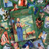 The Gaian Tarot by Schiffer Publishing, Ltd. is displayed with its box in the center, featuring a woman with a staff, butterfly wings, and a fox, surrounded by vibrant earth-inspired tarot cards.