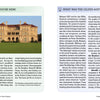 A two-page spread from "Gettin' Nautical in New England" by Schiffer Publishing, Ltd. shows a historic mansion and travel tips for Newport's mansions on the left, with Gilded Age history on the right—ideal for New England travel fans.