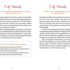 An open book displays pages 76–77 from The Butterfly Wisdom Tarot by Schiffer Publishing, Ltd., offering 2 and 3 of Wands interpretations, summary texts, key ideas, and a Thoughts for Deeper Interpretation box, with transformative healing themes.