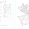 The By the Seaside Coastal Coloring Book by Schiffer Publishing, Ltd. features black-and-white pages with shell swatches, a surf shack sketch, and floral seashell designs to color and inspire your ideal beach retreat.