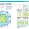 A Bright & Beautiful Guide to Drawing Mandalas by Schiffer Publishing, Ltd. teaches you to create colorful gradient mandalas with blue and green segments, circular patterns, step-by-step instructions, and vivid illustrations.