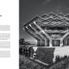 A showcase of 20th-century design, Architreasures by Schiffer Publishing, Ltd. features the iconic Geisel Library at UC San Diego—an angular concrete-and-glass structure with cantilevered floors rising above treetops.