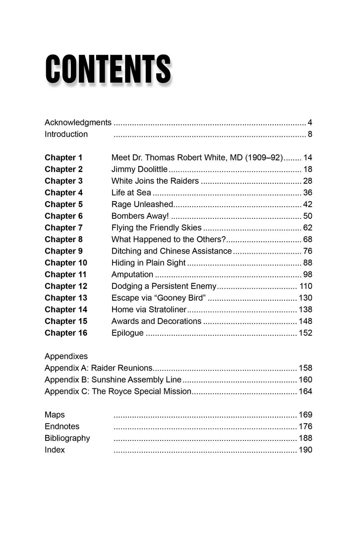 A close-up of "Doolittle Raid Doctor" by Schiffer Publishing, Ltd., a first-person WWII account detailing Dr. Thomas Robert White's experiences during the Doolittle Raid.