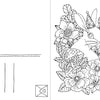 The Happy Day Coloring Postcards by Schiffer Publishing, Ltd. features a whimsical rabbit in a party hat amid flowers and leaves, plus address lines and a small heart envelope—ideal for coloring book fans.