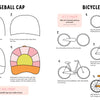 KindKids Let's Draw Cute Stuff by Schiffer Publishing, Ltd. is a step-by-step guide to drawing a baseball cap and a bicycle with easy instructions and colorful examples—ideal for cute art lessons or any kids drawing book collection.