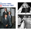 In "Apollo 7 in Photographs" by Schiffer Publishing, Ltd., a two-page spread shows Apollo 7 astronauts in spacesuits and their mission patch, with archival images and text capturing highlights of the 1966–1967 moon-landing program.