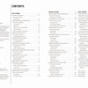The three-column table of contents in America's Ballparks by Schiffer Publishing, Ltd. lists team names and page numbers under East, Central, West, and a general section, highlighting Major League Baseball stadiums with a left-side copyright notice.