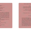 Two pages from "Memoirs of a High Priest" by Schiffer Publishing, Ltd. feature pink patterned backgrounds and white text boxes with quotes on The Book of the Law, Aleister Crowley, and Gardnerian Wicca, accented with themed section dividers.
