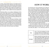 The Ukrainian Tarot by Schiffer Publishing, Ltd. features two open pages: one on Ukrainian calendar seasons and symbolism, the other, “How It Works,” guides card interpretation, highlighting “Page” and “Messenger” in boxed sections.