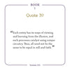 A quote from Book V, Quote 39, Session 101 states: Each entity learns from illusion in its own way—a principle reflected in Ra quotations and The Law of One Contemplation Deck by Schiffer Publishing, Ltd., processing catalyst uniquely.