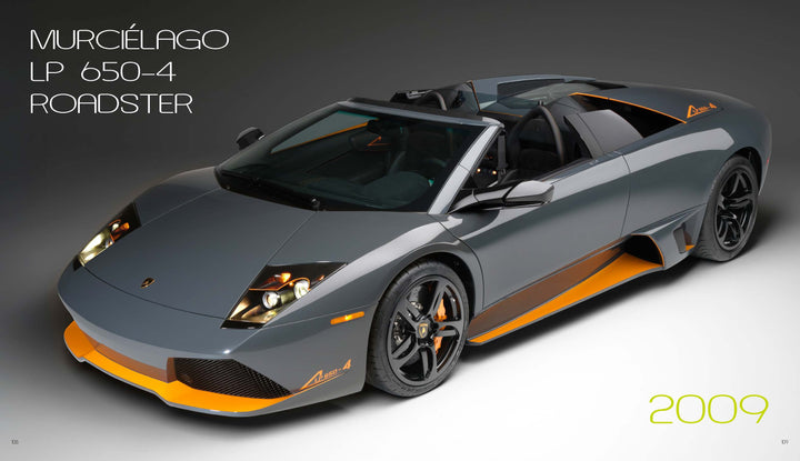 The Automobili Lamborghini Special Edition by Schiffer Publishing, Ltd. captures the spirit of a luxury sportscar with its roof open.