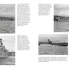 Four black-and-white photos of the battleship USS Nevada (BB-36), shown at sea and docked, accompany historical text about its service, Pearl Harbor connections, and major events, published by Schiffer Publishing, Ltd.