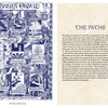 An illustrated page from The Camelot Oracle by Schiffer Publishing, Ltd. shows a decorative Arthurian map with labeled sites, tree borders, and medieval figures, plus a text page titled "The Paths" highlighting the value of personal journeys.