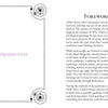 A two-page book spread from The MicroCosmic Oracle by Schiffer Publishing, Ltd.: the left page displays “Introduction” in purple with an ornate black border; the right page has a Foreword about the author’s creative journey making this astrology oracle deck.