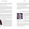 A two-page spread in Schiffer Publishing, Ltd.'s "We Are All Americans" features text by Peter Laufer on Afghan restaurant owners in Virginia post-9/11, with photos of a woman speaking and a man smiling inside a restaurant.