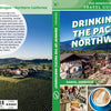 Book cover for Drinkin' Up the Pacific Northwest by Schiffer Publishing, Ltd. The front features Pacific Northwest beverage culture; the back displays author photos, a vineyard view, summary text, and additional book titles.
