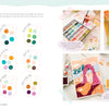 A spread from Schiffer Publishing, Ltd.'s Good Vibes Art Club Learn to Draw shows labeled paint palettes on the left, and photos of watercolor paints, tropical tigers, and hands arranging painted paper shapes on the right.