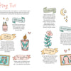 The Very Cozy Coloring Book by Schiffer Publishing, Ltd. features a colorful Coloring Tips page with cozy doodles—mugs, candles, socks, blankets—and advice bubbles paired with cute, relaxing illustrations.