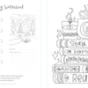 The Very Cozy Coloring Book by Schiffer Publishing, Ltd. features relaxing worksheets with book and mug color swatches, a cozy cabin scene, and a "Stay Home & Read" page—ideal for fans of comforting coloring experiences.