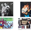 Four photos capture classic rock moments with Ronnie and the Gamma band, as described in Rock ’n’ Roll Slum Kid from Schiffer Publishing, Ltd.