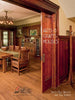 A cozy, wood-paneled dining room with craftsman-style furniture and stained glass accents graces the cover of Arts & Crafts Houses by Schiffer Publishing, Ltd.