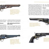 A catalog page presents "Sitting Bull, Crazy Horse, Gold and Guns" by Schiffer Publishing, Ltd., featuring four antique revolvers with descriptions and photos, linked to the Great Sioux War and Yellowstone Wagon Road Prospecting Expedition.