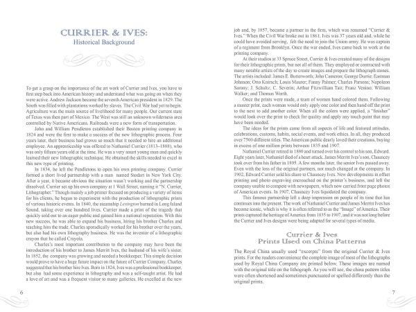 Currier and Ives Dinnerware: Historical Background