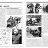 A two-page spread in Schiffer Publishing, Ltd.’s "The 27th Waffen-SS Volunteer Grenadier Division Langemarck" features text, B&W maps, and winter photos—some captioned—of World War II soldiers including Flemish SS volunteers.