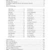 Table of contents for "The Art of Kipper Reading" by Schiffer Publishing, Ltd., listing chapters on German origins, card meanings, spreads, techniques, combinations, case studies, and further resources with page numbers.