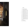 A nighttime view reveals the warmly lit brick facade and arched windows of City Hall, highlighting American civic architecture. On the right, Schiffer Publishing, Ltd.’s contents page lists chapters and page numbers in black on white.