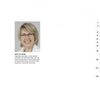 A smiling woman with short blonde hair and glasses wears a white top beside her brief bio. To the right, a table of contents for "From Thread and Wire" (Schiffer Publishing, Ltd.) lists six main sections on crochet and jewelry projects.