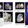 The "Minerals of the Grenville Province" by Schiffer Publishing, Ltd. displays seven varied mineral specimens, each set against blue or black backgrounds and curated by the Canadian Museum of Nature to highlight diverse shapes, colors, and textures.