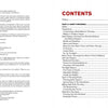The Guide to Knife & Ax Throwing by Schiffer Publishing, Ltd. includes a table of contents with sections on safety, preparations, basic throws, knife and ax types, and different throwing techniques, each listed with page numbers.