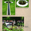 Explore San Miguel's Mexican Exteriors by Schiffer Publishing, Ltd., featuring photos of a circular pond with water plants, a stone water channel, and a garden fountain with benches—outdoor inspirations styled after Mexican architecture.